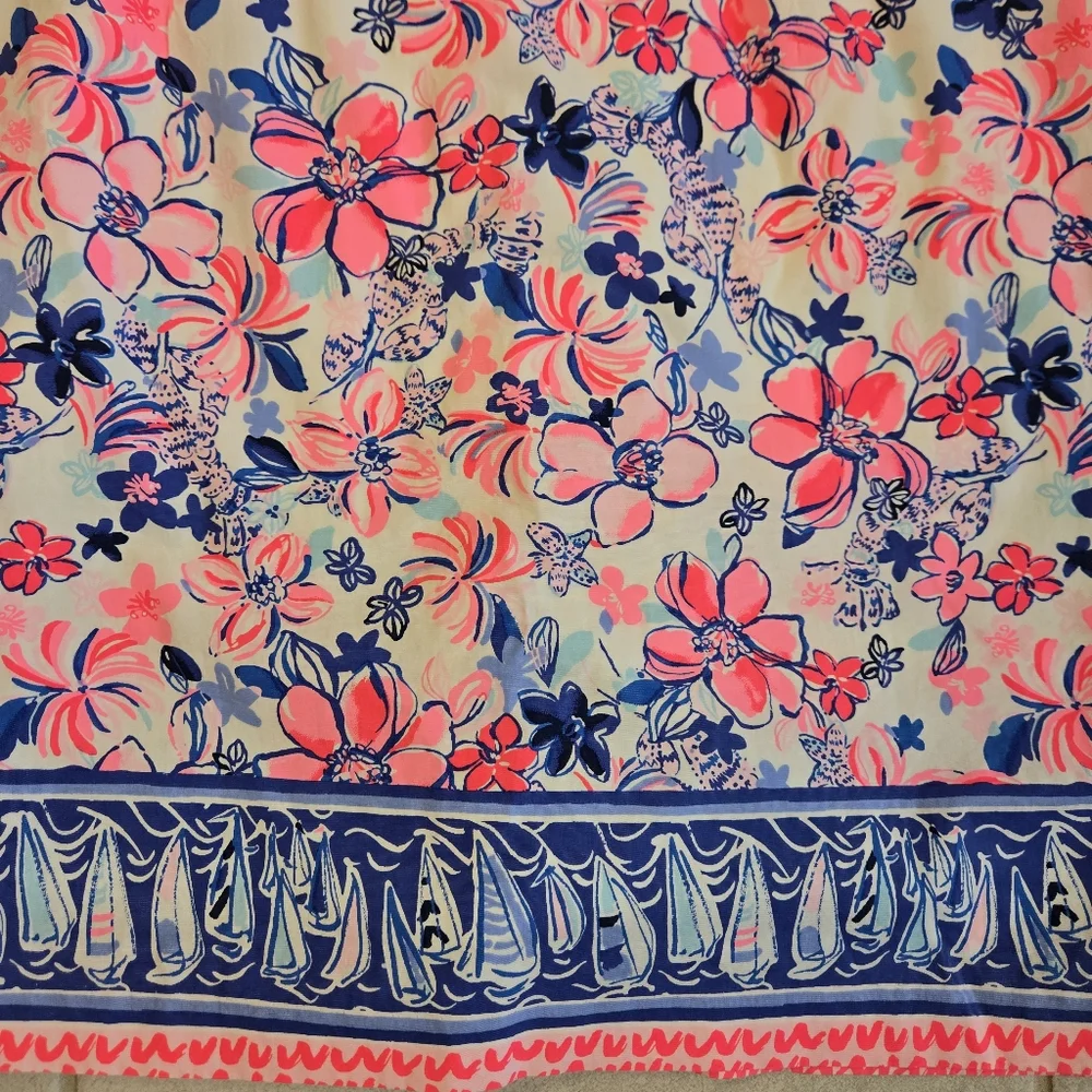 Lilly Pulitzer Neola Engineered Romper Party Like A Lobstar - Picture 6 of 7